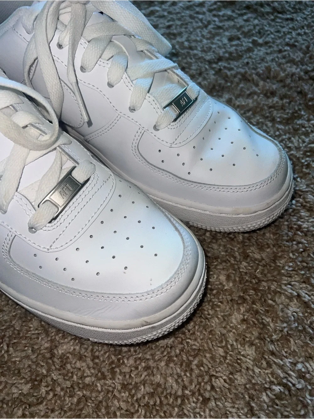 Nike Gray Air Force 1 (GS) size 6.5 Y